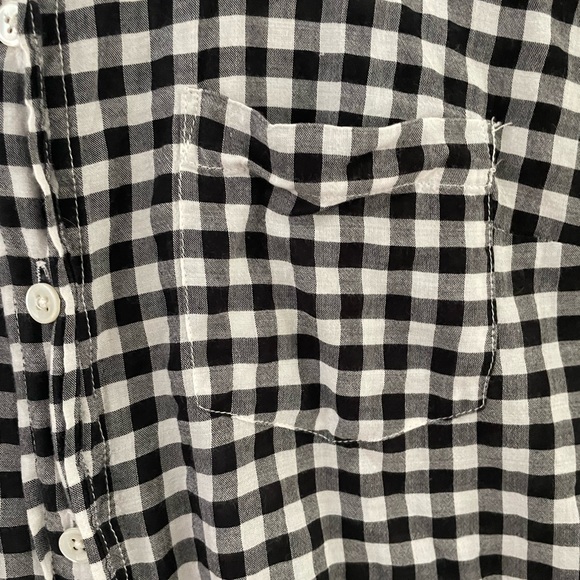 J. Crew Gingham Lightweight Button Up - Picture 5 of 6